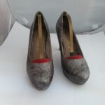 Pantofi dama Tamaris 39 ,imitatie de piele , argintiu