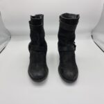 Cizme dama 41 , piele , negru - imagine 2
