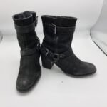 Cizme dama 41 , piele , negru