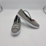 Espadrile dama 38 , material textil , gri