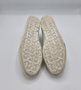Espadrile dama  Bershka 37 , material textil, auriu negru - imagine 4