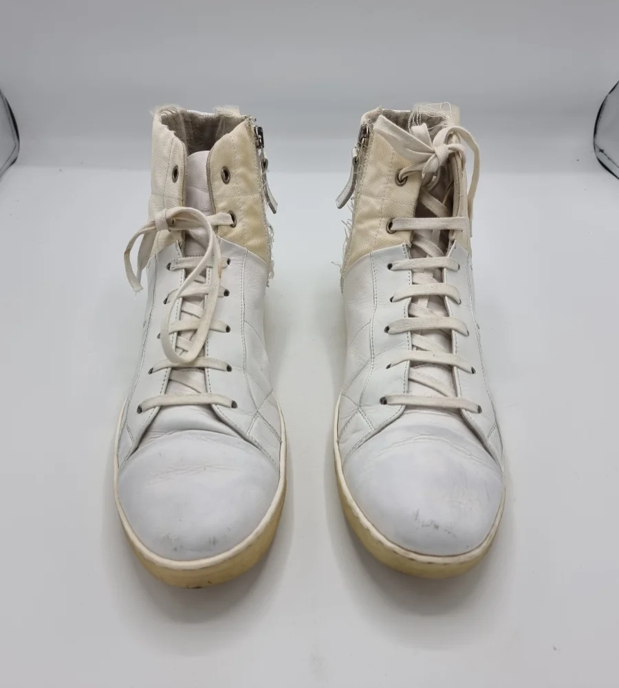 Adidasi barbati Strellson 43 , material textil , piele , alb - imagine 2