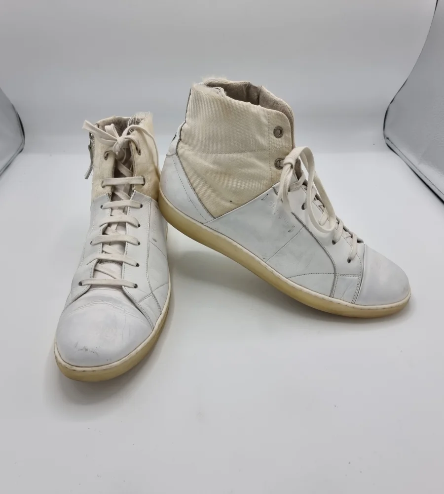 Adidasi barbati Strellson 43 , material textil , piele , alb - imagine 1