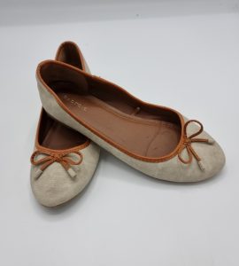 Balerini dama Parfois 37 , imitatie de piele ,gri