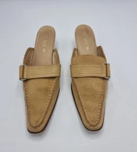 Saboti dama TCM 37 , piele , maro - imagine 2