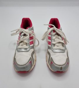 Adidas copii  31 piele , material textil , alb gri - imagine 2