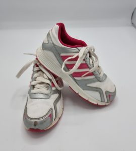 Adidas copii  31 piele , material textil , alb gri
