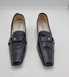 Pantofi dama Alessia 39 piele , negru - imagine 2