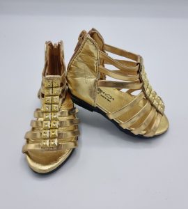Sandale copii 22 , imitatie de piele , auriu