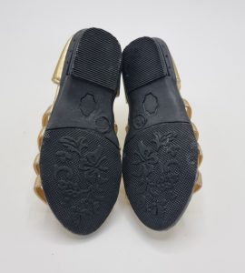 Sandale copii 22 , imitatie de piele , auriu - imagine 4