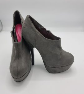 Botine dama Starlet 37 , material textil , gri