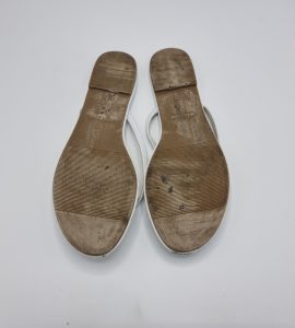 Slapi dama Ideal 38 , imitatie de piele , alb - imagine 4