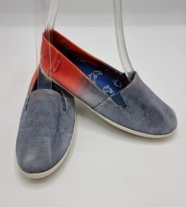 Espadrile dama Vans 37 material textil , gri rosu