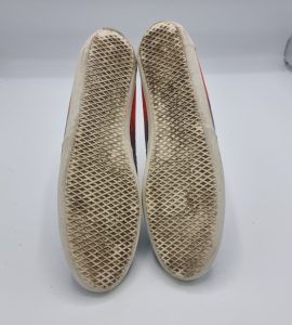 Espadrile dama Vans 37 material textil , gri rosu - imagine 4
