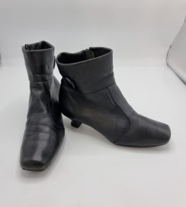 Botine dama Clarks 39 , piele , negru