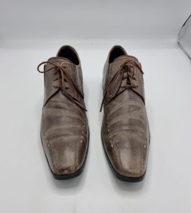 Pantofi  barbati Fretz 43 , piele , maro - imagine 4