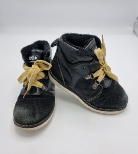 Adidasi copii Jook 32 , piele , piele intoarsa , negru