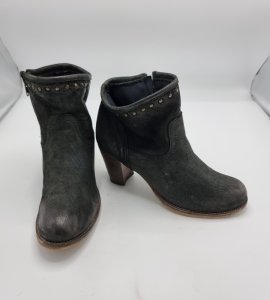 Botine dama 40 , piele , negru