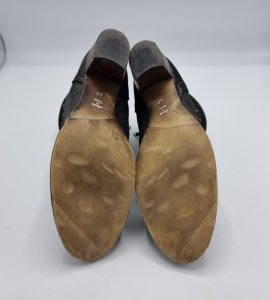 Botine dama 40 , piele , negru - imagine 4