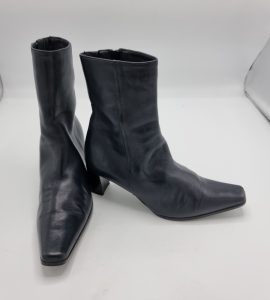 Botine  dama 36,5 piele , negru