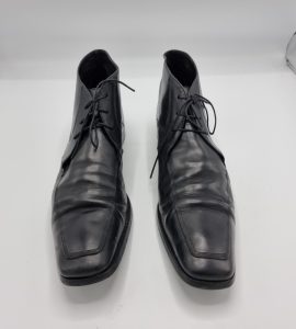 Ghete barbati   Van Lier 44 , piele , negru - imagine 2