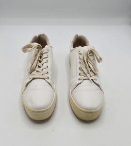 Adidasi dama H&M 38 imitatie de piele , alb - imagine 2