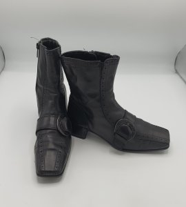 Botine dama Tamaris 36 , piele , negru