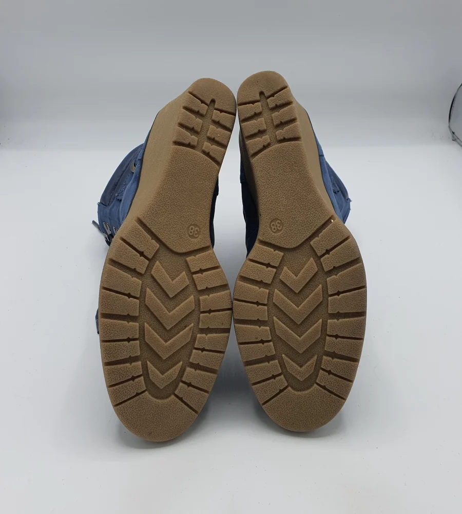 Ghete  dama Graceland 38 , material textil , albastru - imagine 4