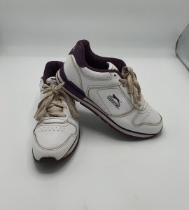 Adidasi dama Slazenger 38 , piele , alb mov