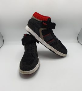 Adidasi Vty 46 , imitatie de piele , material textil , negru