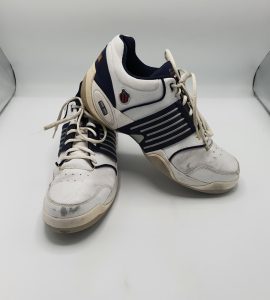 Adidasi K-Swiss 47 , piele , alb gri