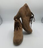 Botine dama Tamaris 39 , piele intoarsa , maro