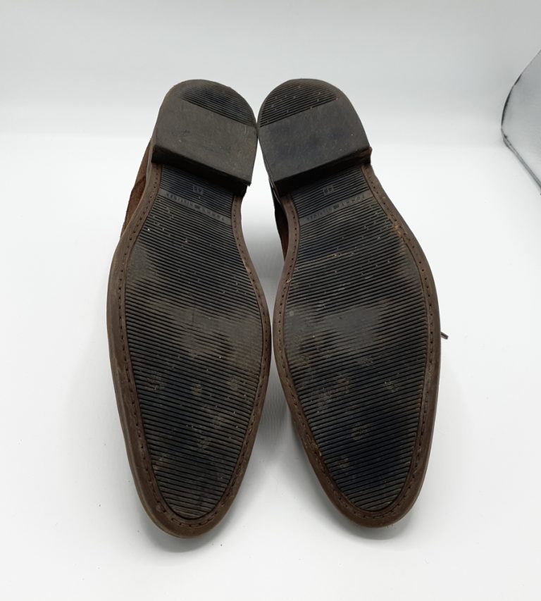 Ghete barbati Tommy Hilfiger 45 , piele intoarsa , maro - imagine 4