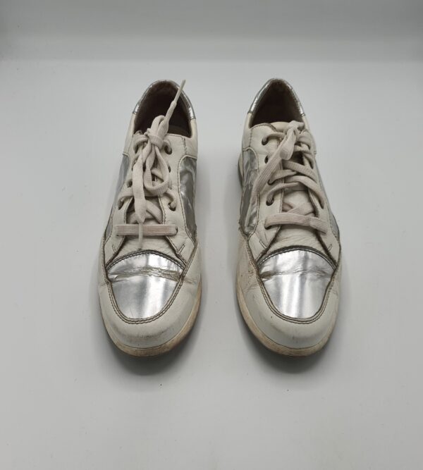 Adidasi dama Werner 39 piele , alb gri - imagine 2