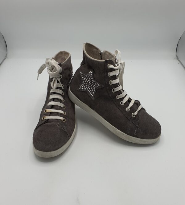 Adidasi dama 37 piele intoarsa , gri - imagine 1