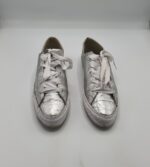 Tenisi dama Converse 41 ,piele , argintiu - imagine 2