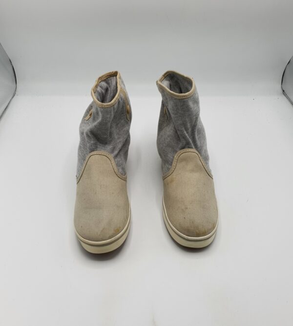 Botine dama  Vans 39 , material textil , crem gri - imagine 2