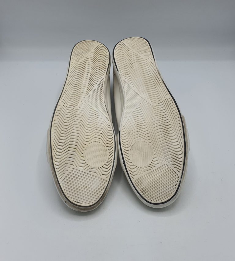 Adidasi barbati  46 imitatie de piele , alb - imagine 4