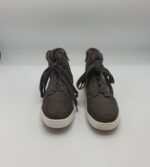 Ghete copii 31 imitatie de piele , gri - imagine 2