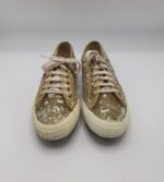 Tenisi dama Superga 40 material textil , auriu - imagine 2