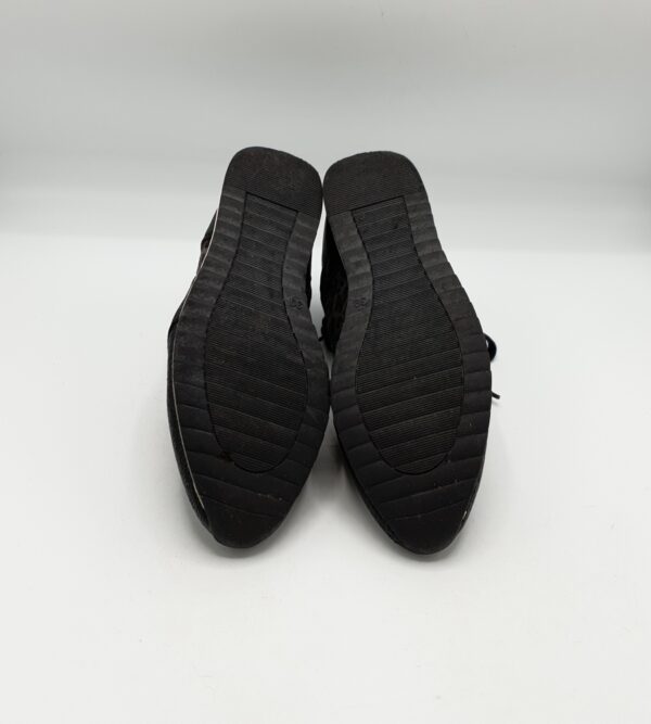 Adidasi dama 39 imitatie de piele , material textil  , negru - imagine 4