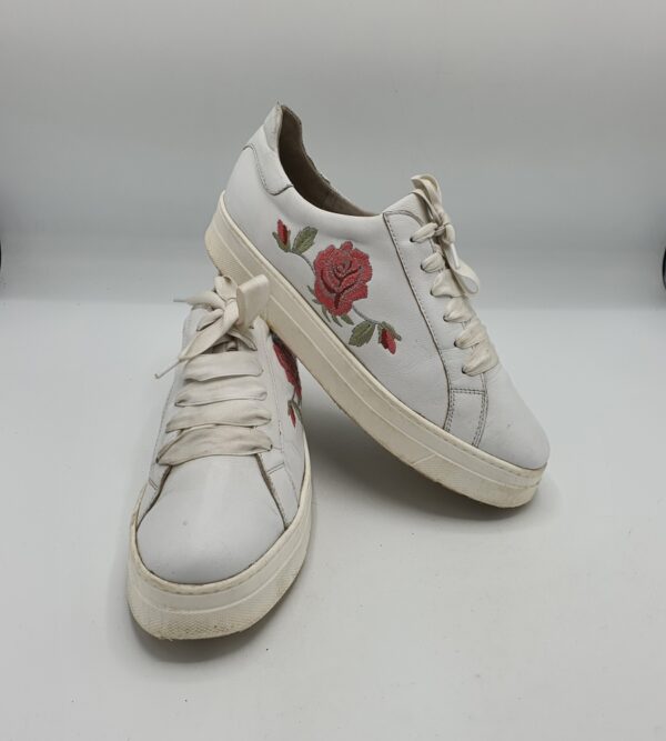 Adidasi dama Caprice 39 , imitatie de piele , alb - imagine 1