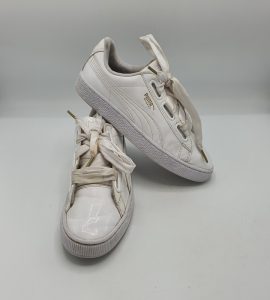 Adidasi dama Puma 39 imitatie de piele , alb