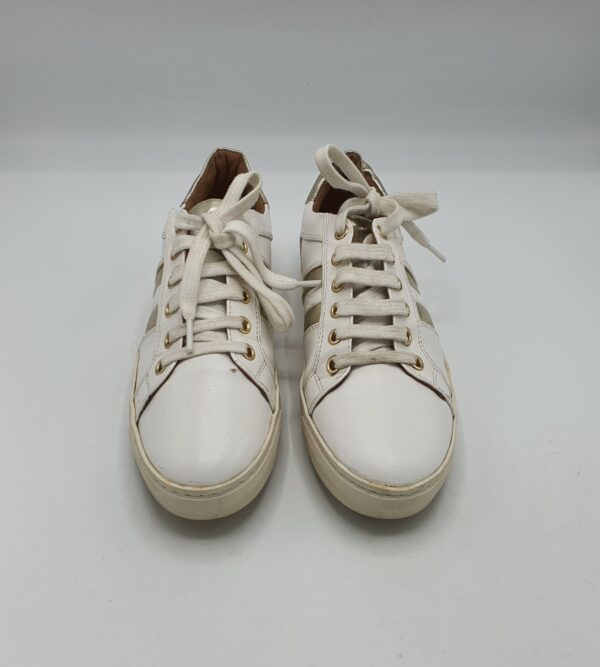Adidasi dama Nine West 37 , imitatie de piele , alb - imagine 2