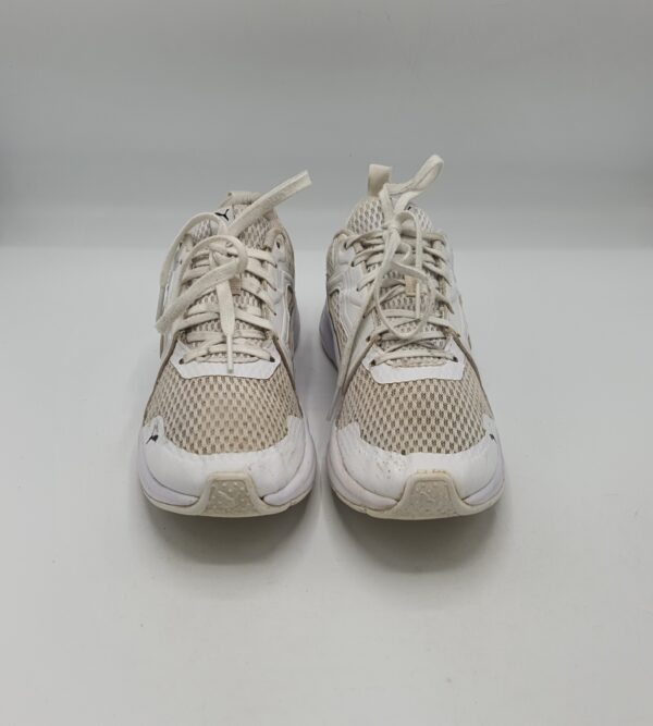 Adidasi dama Puma 38 imitatie de piele , alb - imagine 2
