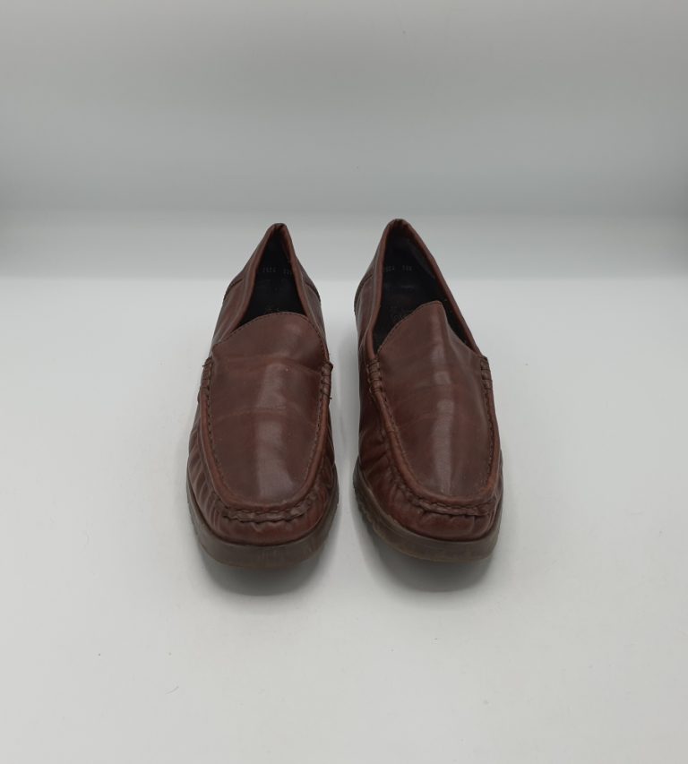 Mocasini dama Ara 39 imitatie de piele , maro - imagine 2