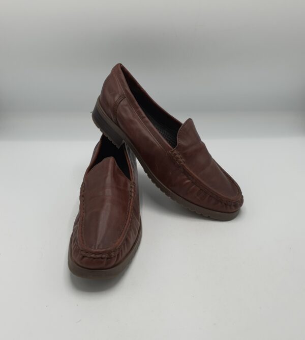 Mocasini dama Ara 39 imitatie de piele , maro - imagine 1