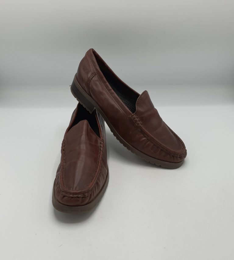 Mocasini dama Ara 39 imitatie de piele , maro - imagine 1