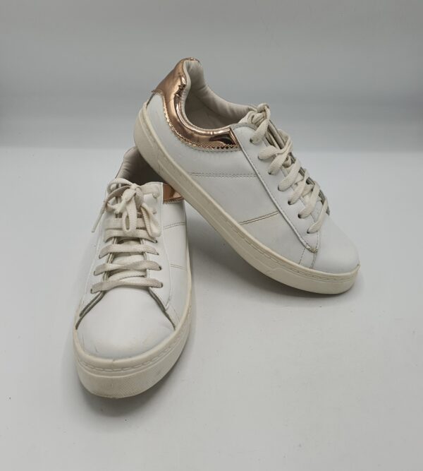 Adidasi dama Dorothy Perkins 37 imitatie de piele , alb - imagine 1