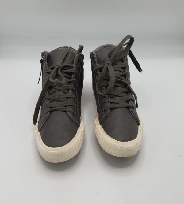 Adidasi dama 37 imitatie de piele , gri - imagine 2